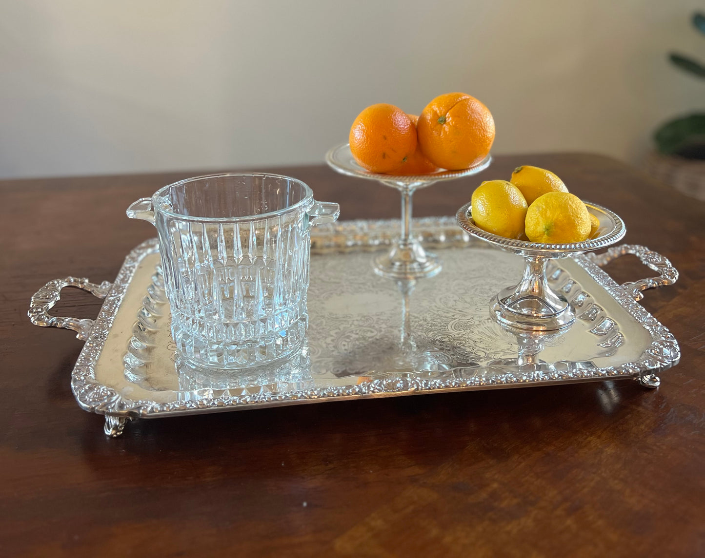 Vintage French Crystal Ice Bucket