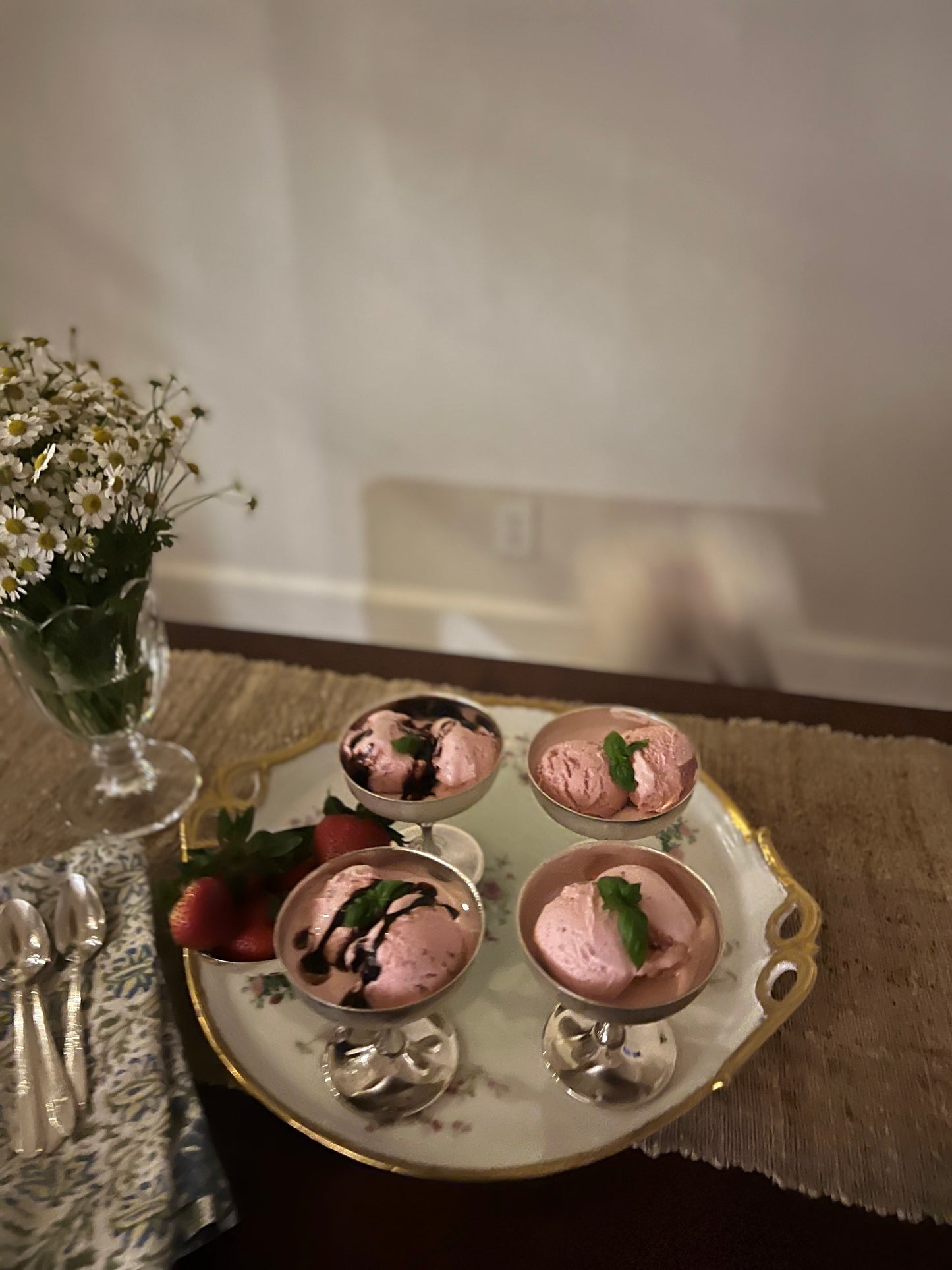 Vintage de Uberti Silverplate Coupes (set of 6)