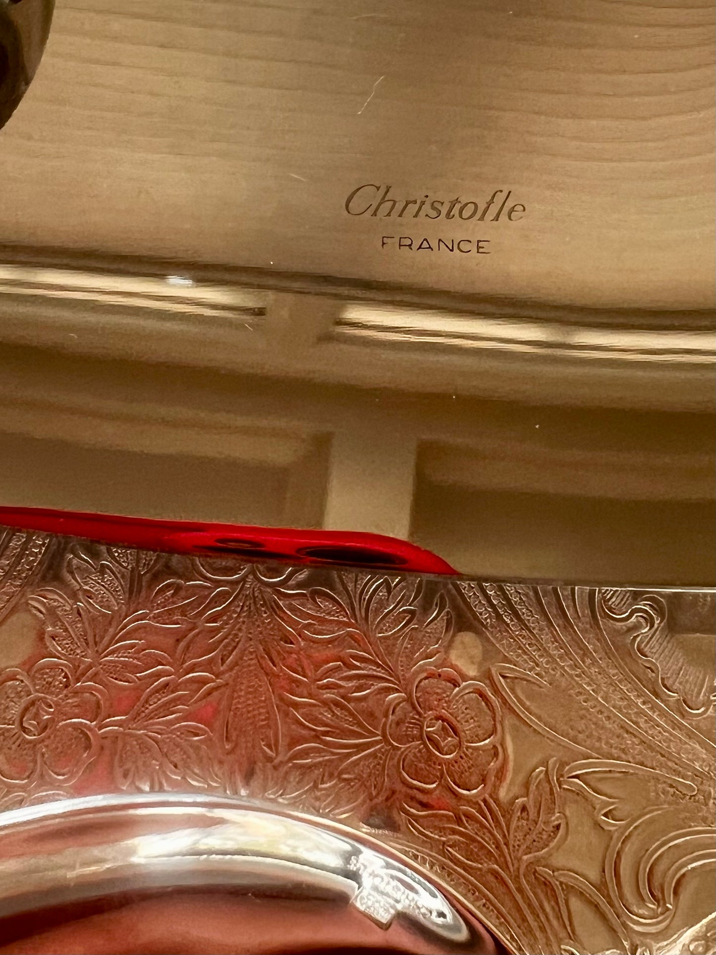 Vintage Christofle Silverplate Hostess Serving Set, 5 Pieces, Shell Pattern
